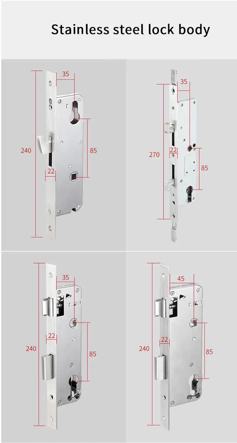 Электронный умный биометрический дверной замок со сканером отпечатков пальцев и