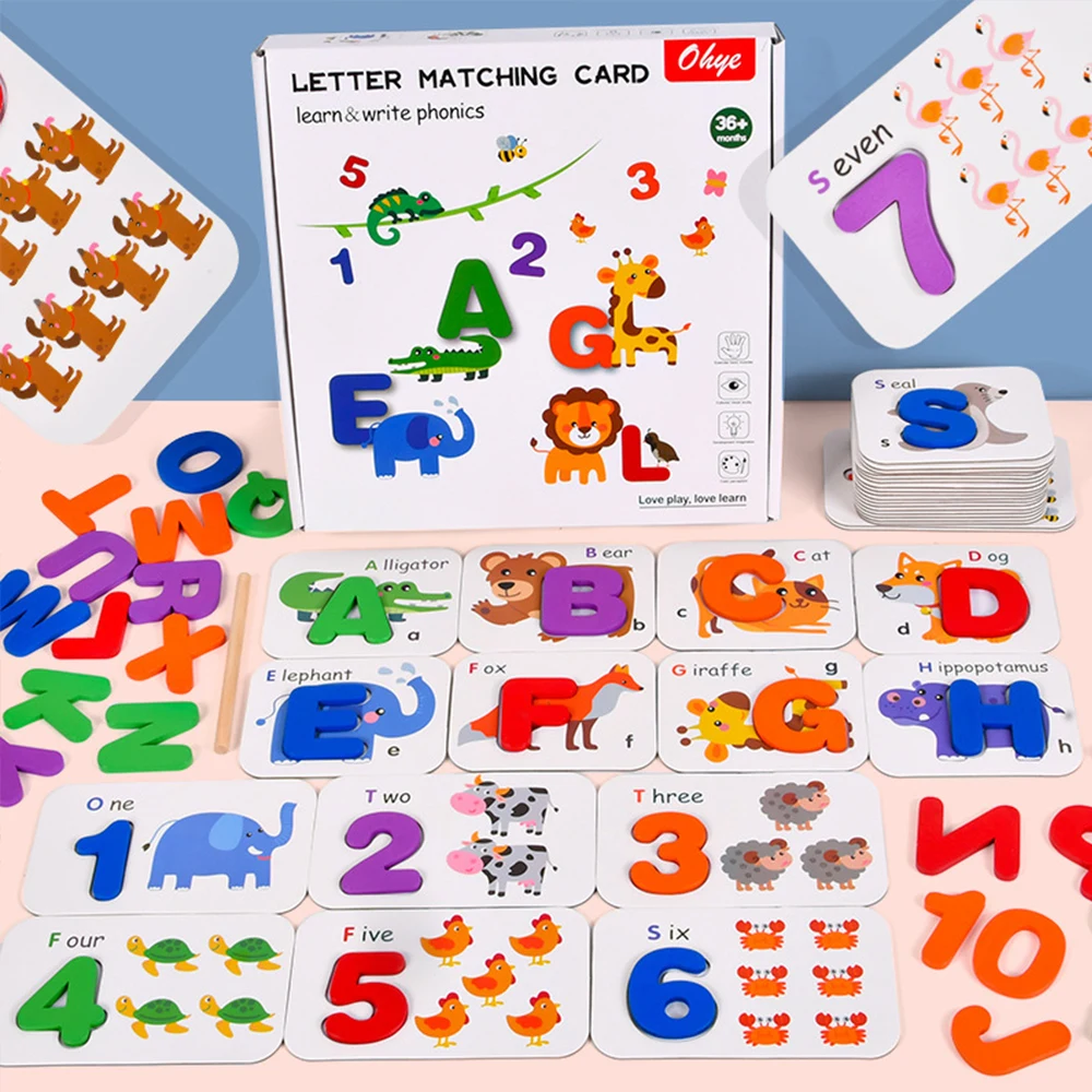 

Happy Pro Montessori Toys for Children Mathematics Kids Early Educational Toy Counting Wooden Sticker Kids Number Cognition Gift