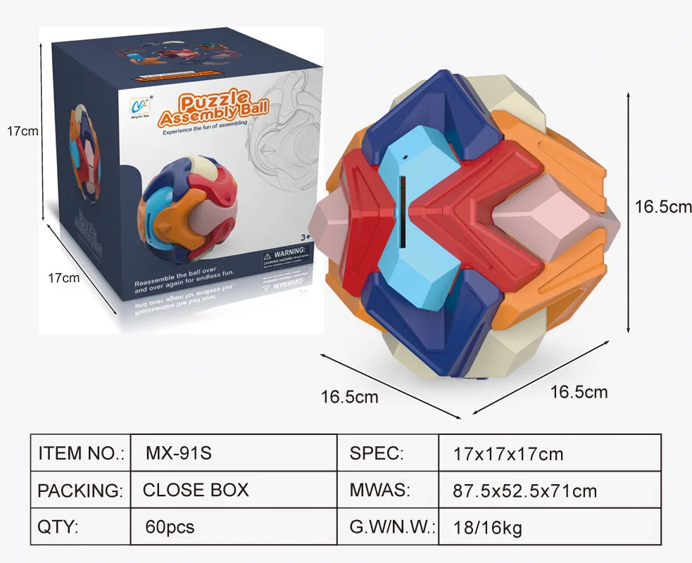 

Explosive Children's Educational Toys Assembled Piggy Bank Early Educational Intelligence Disassembly Toy Ball English Version