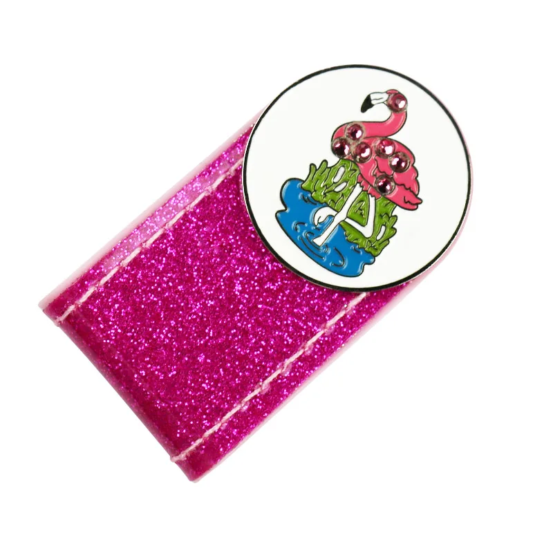 PINMEI Glittering PVC Golf Hat Clips Bling Ball Mark Sets Crystal Markers with Cap Accessory Gifts for Lady Children | Спорт и