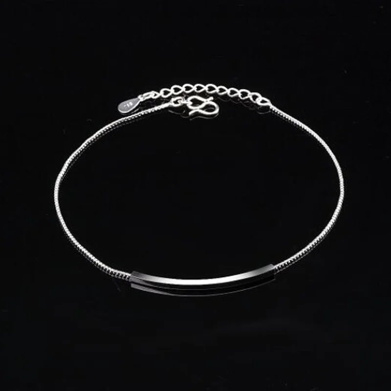 Новая мода 925 серебро изгиб Ms Сандалеты с перепонкой на лодыжке маленькая свежая