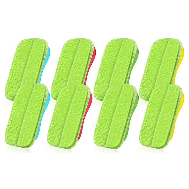 

Стирающийся и многоразовый меловой ластик из микрофибры, 6 шт., магнитная меловая доска, сухое стирание, съемный ластик для меловой доски