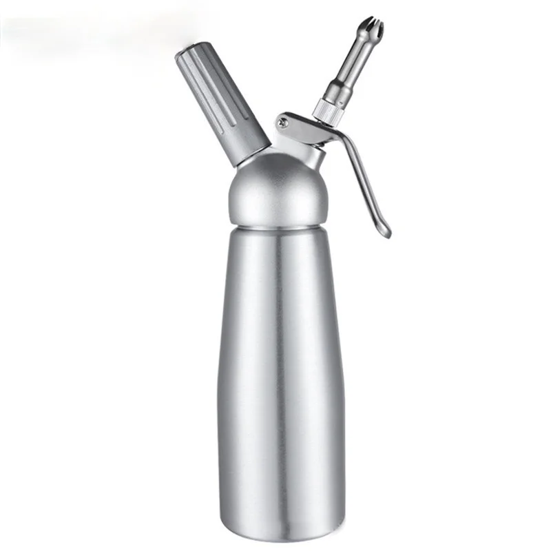 

500ml Aluminium Whipped Cream Dispenser Kitchen Cream Whipper Dessert Tools with Nozzles Dropper