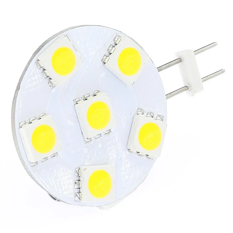 

5pcs/lot LED G4 Circle Light 12V 24V 6Leds of SMD 5050 Dimmable White Warm White 1W Round Bulb Under Cabniet Light Backlighting