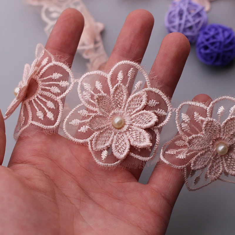 10 шт. двухслойная вышитая кружевная лента для платья|Кружево| |