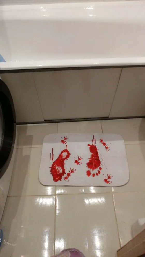 Коврик для ванной с кровавыми следами ваших друзей нескользящий коврик коврики