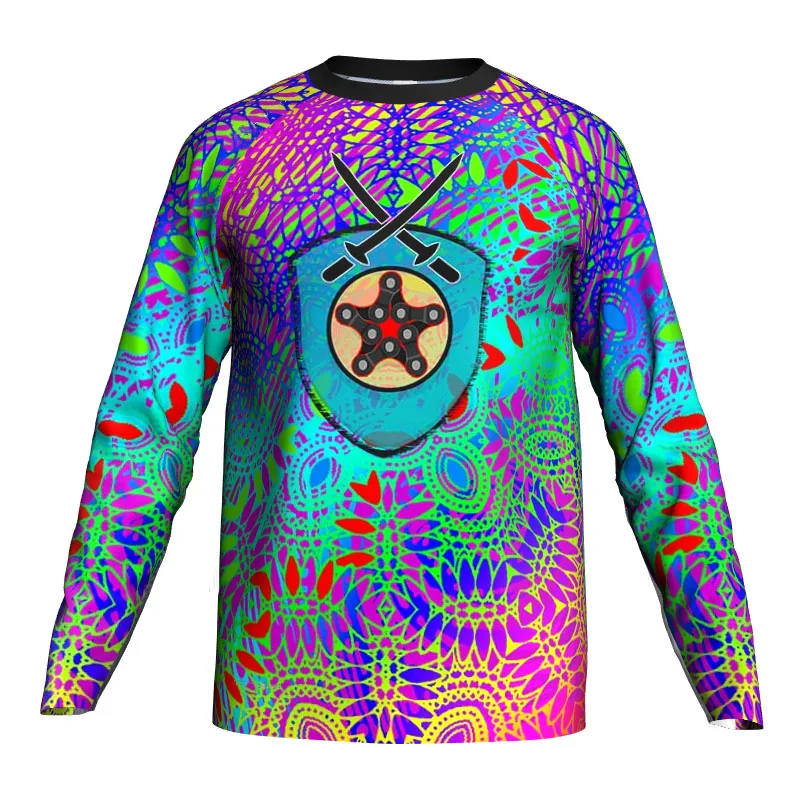 

Colored Fashion Motocross Downhill Crossmax Cycling Jersey all Mountain bike MTB bicycle MX Shirt Offroad Breathable Sport Tops