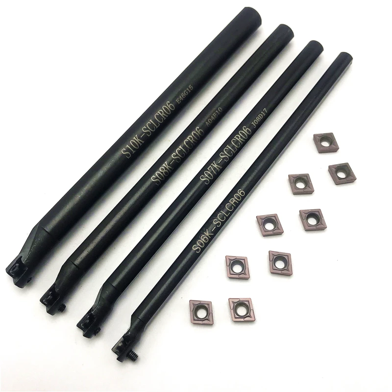 

S06K S07K S08K S10K S12M S14N S16Q-SCLCR06 Internal Turning Tool Holder +CCMT060204 Carbide Insert Metal cutting tools