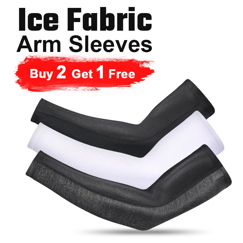 Ледяная ткань Runnling для кемпинга гетры защита от солнца УФ баскетбольный рукав