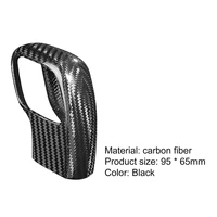 80hot gear shifter knob trim waterproof self adhesive carbon fiber black gear shift head sticker for ford f150 raptor 2019 2020