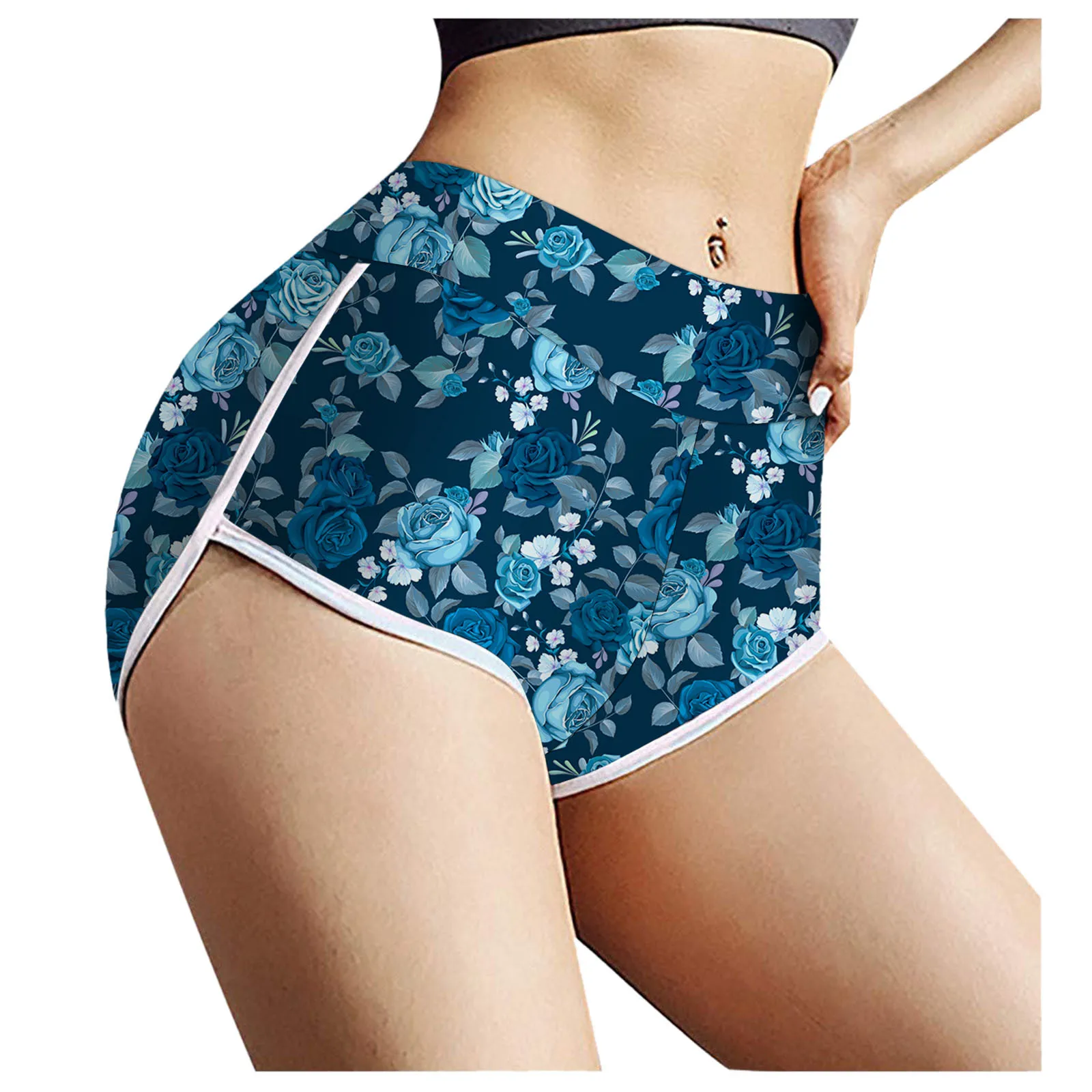 

Sexy Women's Shorts Sports High Waist Workout Shorts Fitness Gym Short Briefs Breathable Summer Female Push Up Short D10