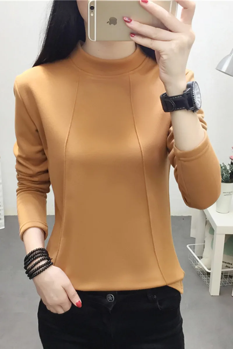

Oversized Women's hoodies 2021 winter Plus velvet Long sleeve turtleneck Sweatshirt Loose Hypertrophy Pullovers