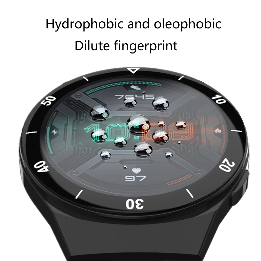 Пленка для часов gt 2e huawei watch протектор экрана 3D с закругленными краями полное