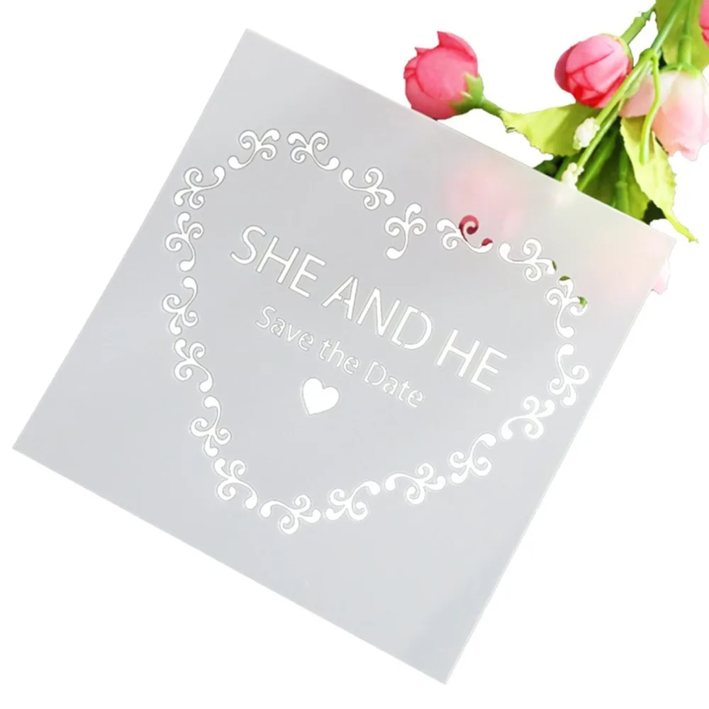 Пластиковые трафареты для торта портативная модель форма на день рождения