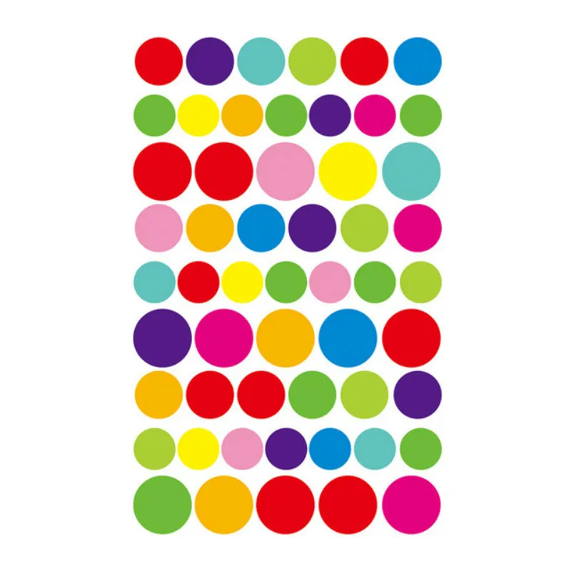 

1 Sheet Size Circle Toy Sticker Mixture Stickers Doodling Travel DIY Stickers On The Car Motorcycle Luggage Laptop Bike Scooter