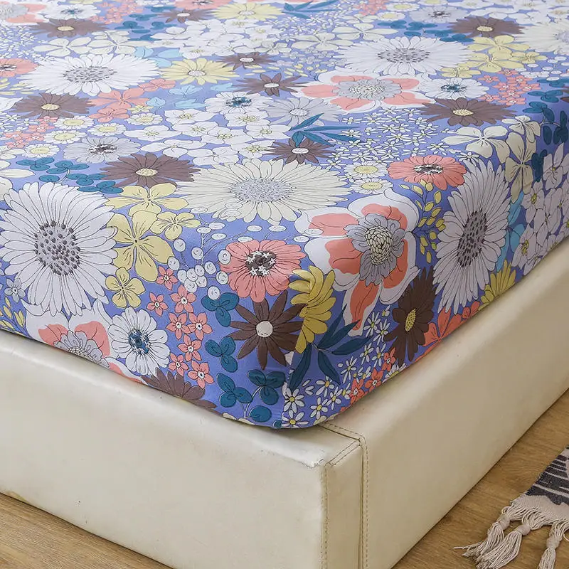 3 шт. простыня для постельного белья King Size с цветочным узором наматрасник на