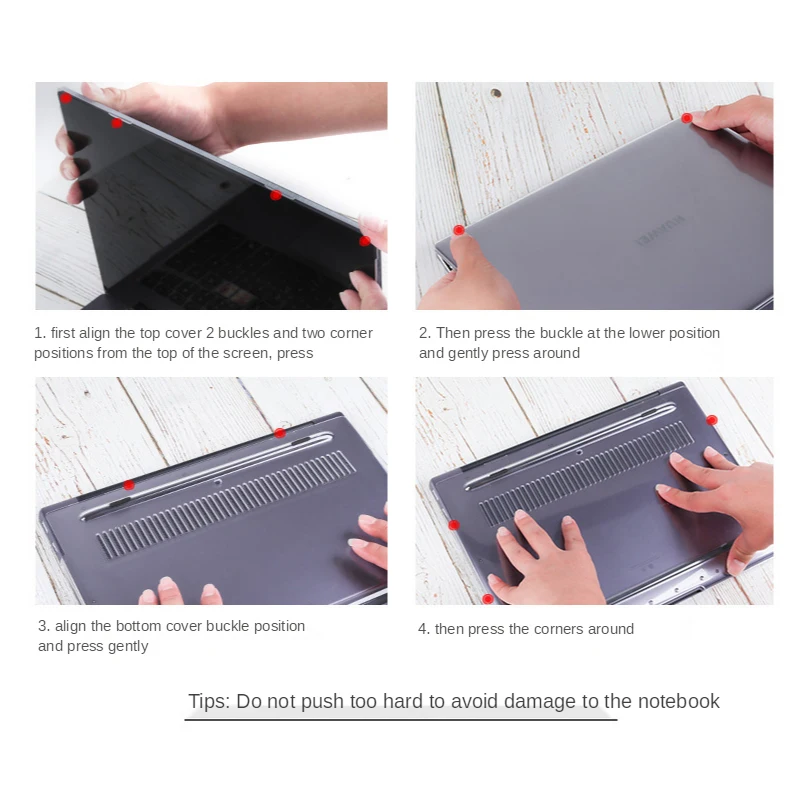 

2021 Painted Laptop Case For Huawei MateBook X Pro 13 14 D14 D15 Transparent Laptop Case Cover For Honor MagicBook 14 15 16.1