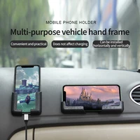 car phone mount self adhesive cellphone holder case adjustable navigation frame universal center console stand for ipad tablet