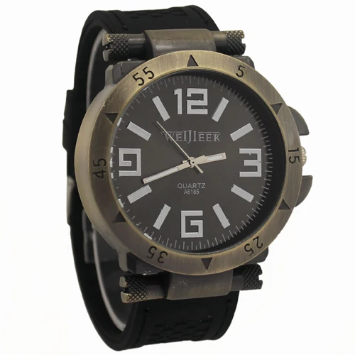 Новые креативные мужские часы Роскошные Кварцевые спортивные зеленые