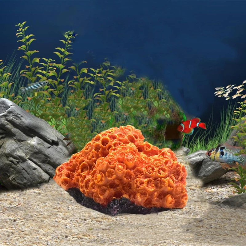 

Aquarium Coral Decoration Betta Fish Hiding Cave Shrimp Secret Hideouts Fish Tank Coral Reef Ornament Natural Environments