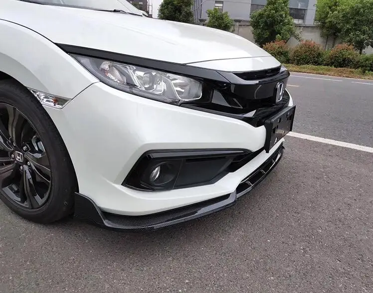 Для Honda Civic Body kit спойлер 2019 2020 для SC ABS задний бампер диффузор защитные