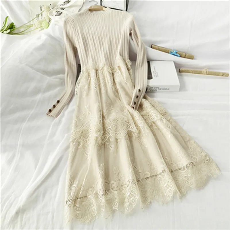 Женское осенне-зимнее новое французское нежное кружевное соблазнительное