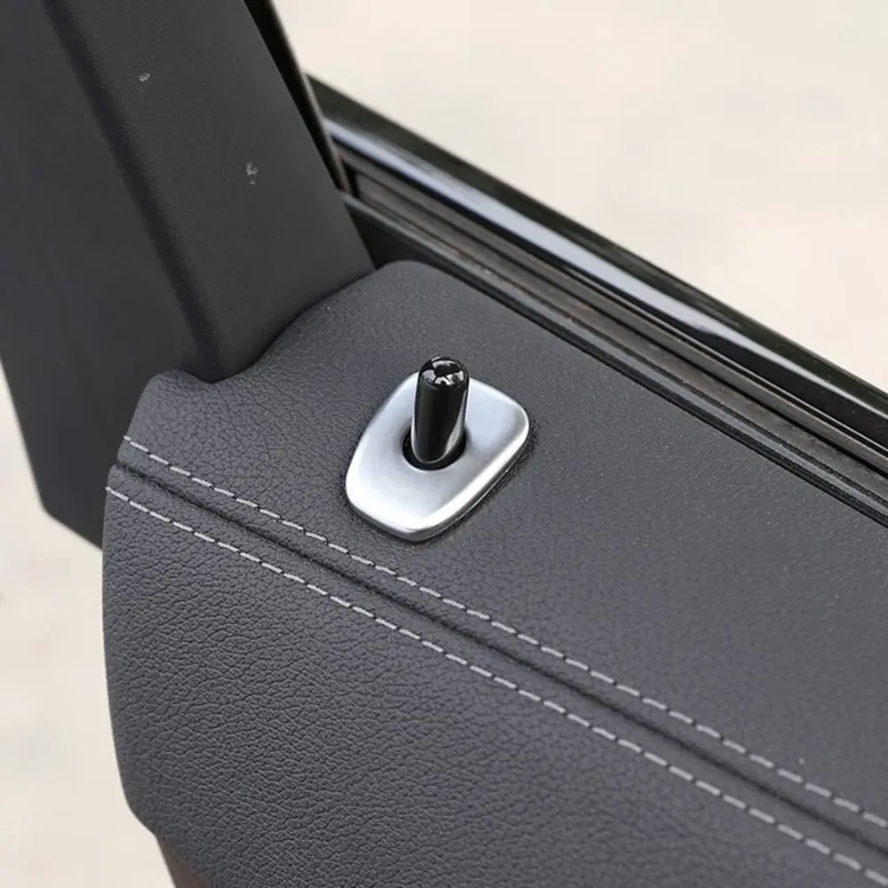 

For BMW X3 X4 G01 G02 2018 2019 ABS Plastic Door Safety Pull Pin Lock Cover Bolt Button Trim Accessories Matte Silver