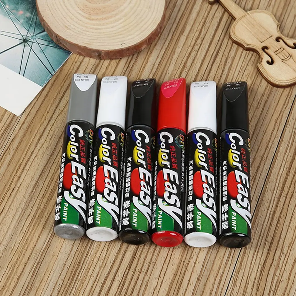 

Car Touch Up Pen Set Car Paint Surface Repair Scratch Repair Paint White Gray Black Red Mixed Color Paint Pen