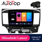 Автомагнитола AUTOTOP для Mitsubishi Lancer 2007-2013, мультимедийный видеоплеер на платформе Android 10 с GPS-навигацией, радио, SWC BT MirrorLink