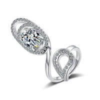 creative opening ring a ring female temperament diamond encrusted jewelry rings a ring hand accessories