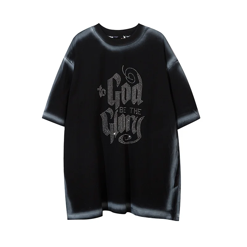 

Hip Hop Streetwear T-Shirt Vintage Letter Print T Shirt Harajuku Cotton 2021 Summer Short Sleeve Loose Tshirt Tops Tees WQ354