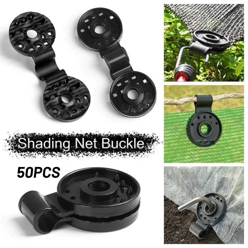 

50PCS Shading Net Clip Anti-aging Black Clip Clips Cloth Garden Greenhouse
