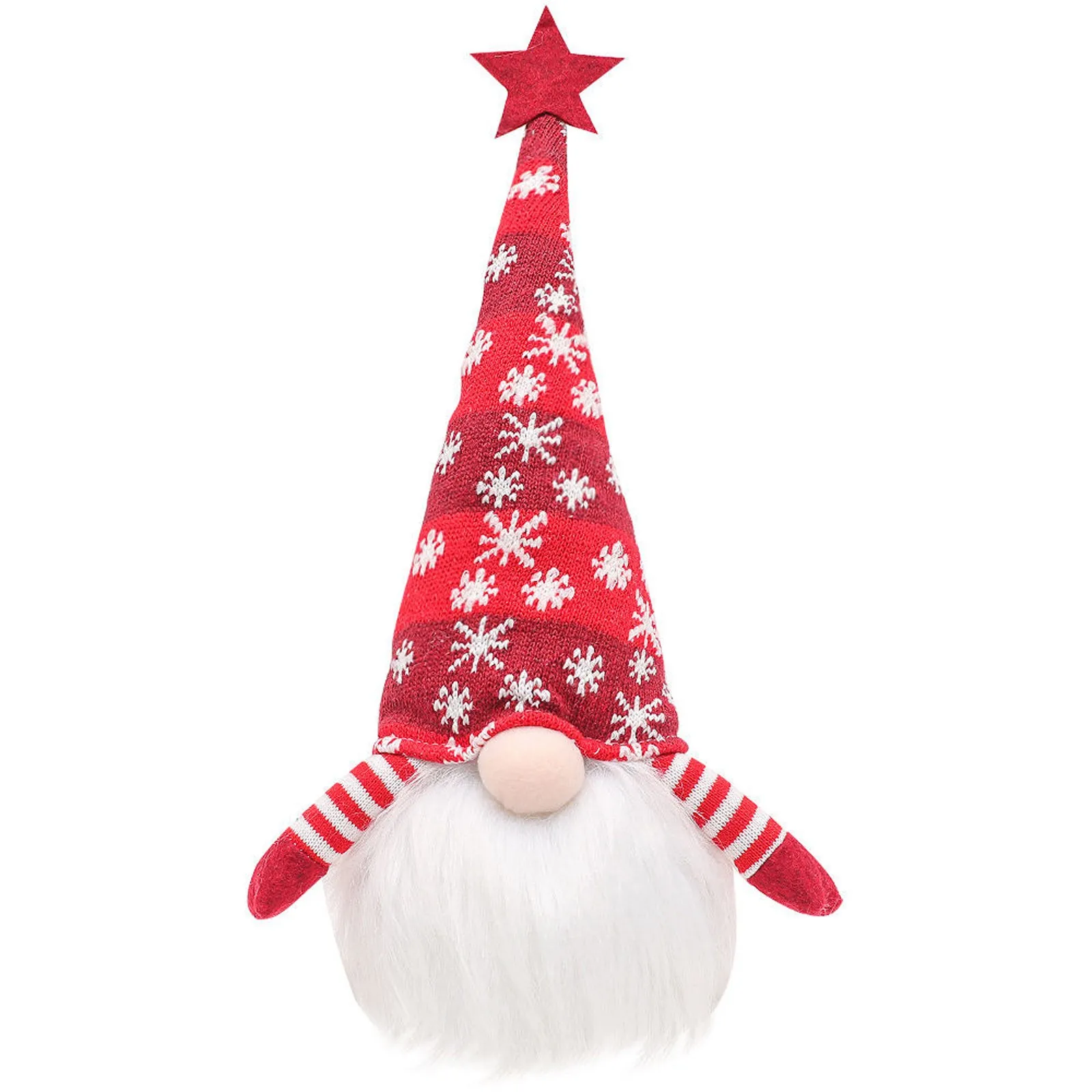 

Christmas Striped Cap Faceless Santa Doll Pendant Doll Christmas Tree Hanging Ornaments Santa Faceless Doll Christmas Decoration