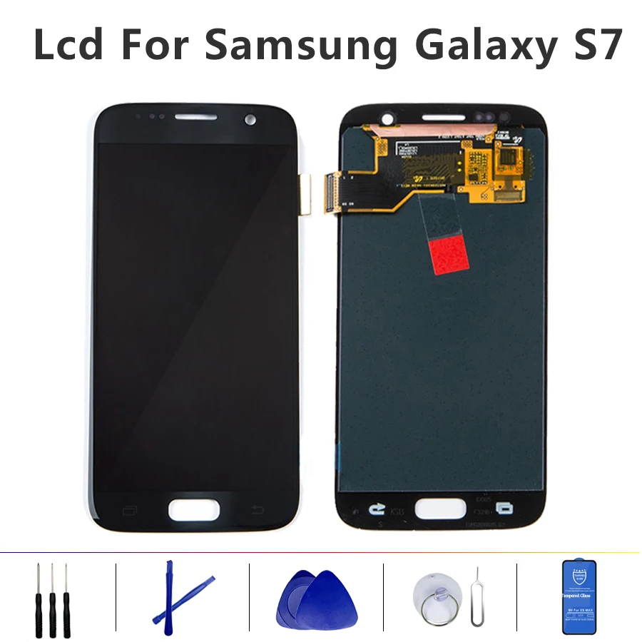ЖК-дисплей SUPER AMOLED для SAMSUNG Galaxy S7 сенсорный экран с дигитайзером в сборе G930 G930F