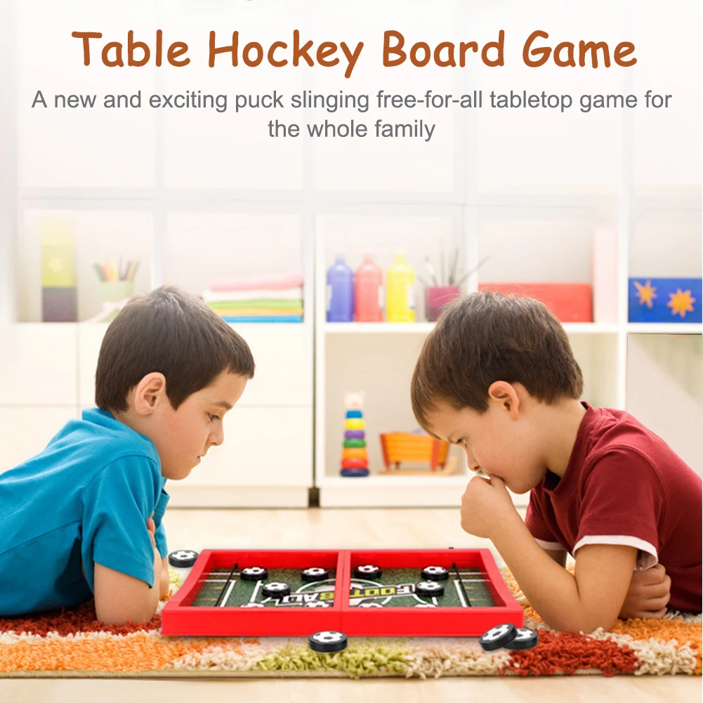 

Family Party Football Basketball Desktop Battle Puck Interactive Toy Fun Table Hockey Board Game Adults Winner For Kids Sport