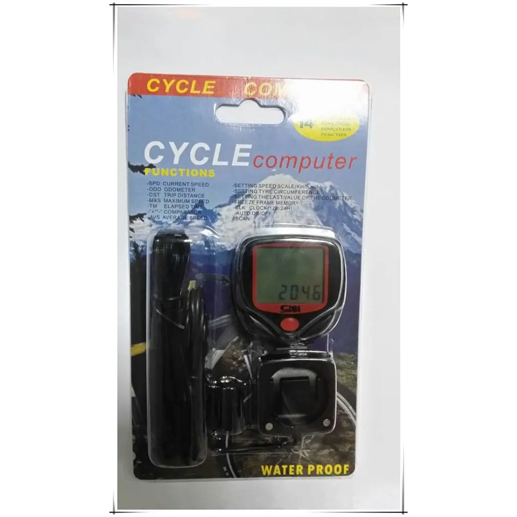 

Bike Computer Speedometer Waterproof Bicycle Odometer Cycle Computer Multi-Function LCD Back-Light Display Cycling accessories