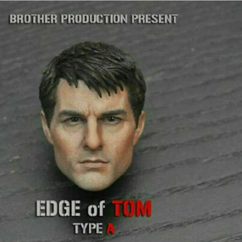 

In stock 1/6 Scale male Head Carved Model Tom Cruise Male Head Sculpt Carved Model Edge of Tomorrow Toy Fit 12 " Action figure