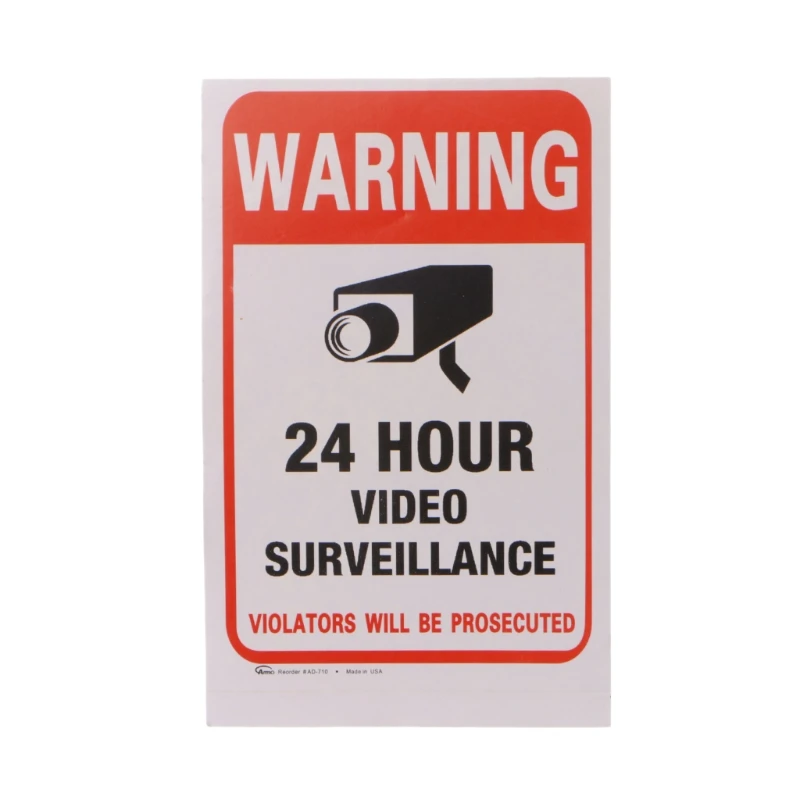 10 шт./лот водонепроницаемый ПВХ CCTV видео наблюдения стикер