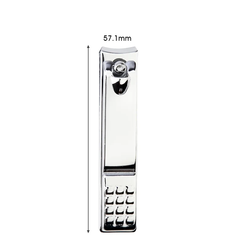 silver 5.8cm Черные ножницы для ногтей из нержавеющей стали, триммер для ногтей, кусачки для кутикулы высокого качества, кусачки для пальцев ног, кусачки для ногтей, инструмент для ногтей - Цвет: silver 5.8cm