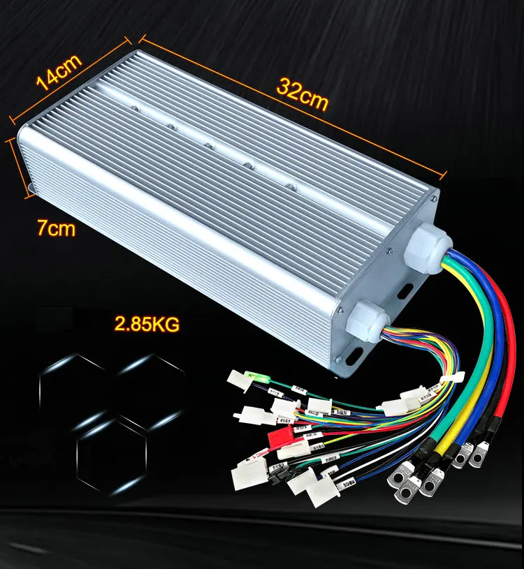 DC72V 3000W умный бесщеточный мотор контроллер электрический автомобиль трицикл