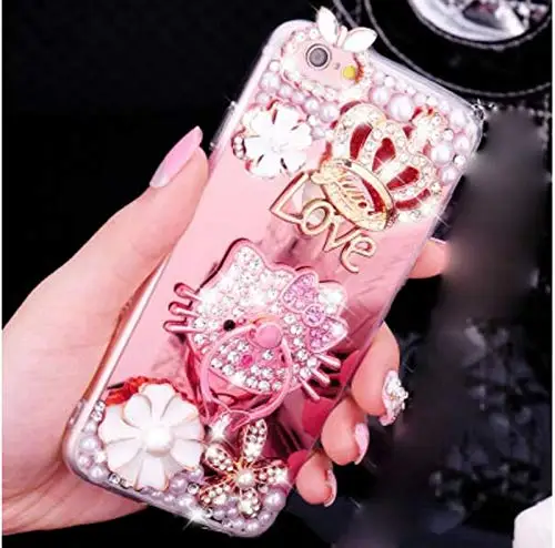 For Samsung Note 10 Plus Handmade Jewelled Mirror Case Galaxy Pro Diamond Capa |
