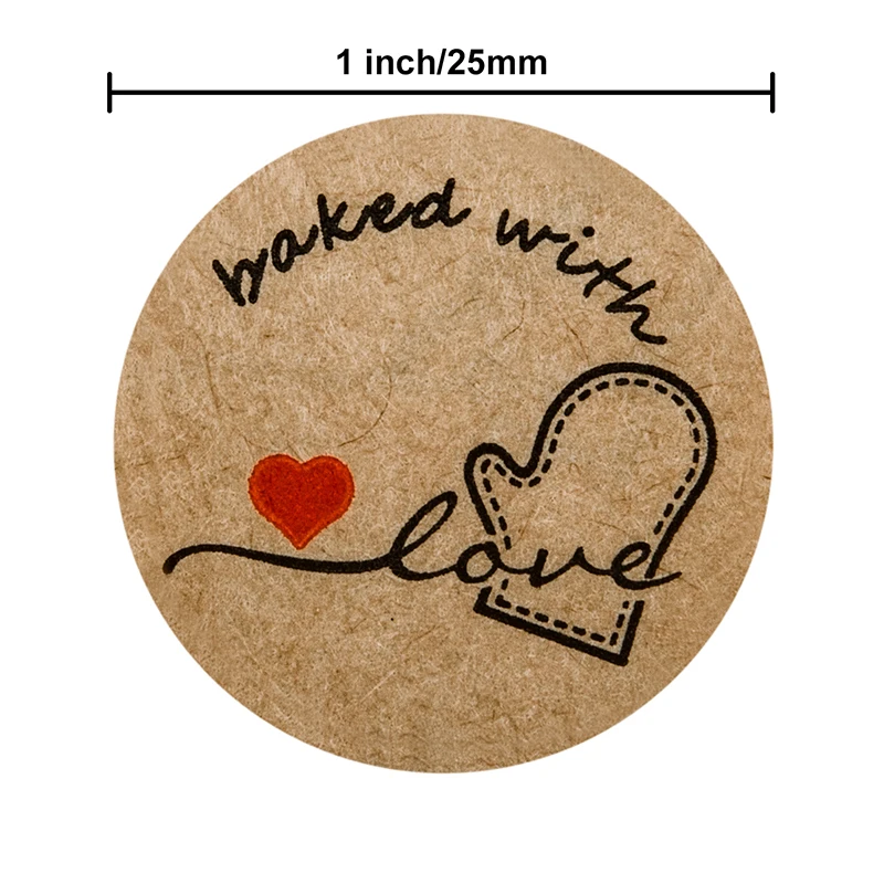 

500pcs/roll Thank You Stickers Handmade Sticker Circle Stationery thank you for your order Seal Labels thank you sticker