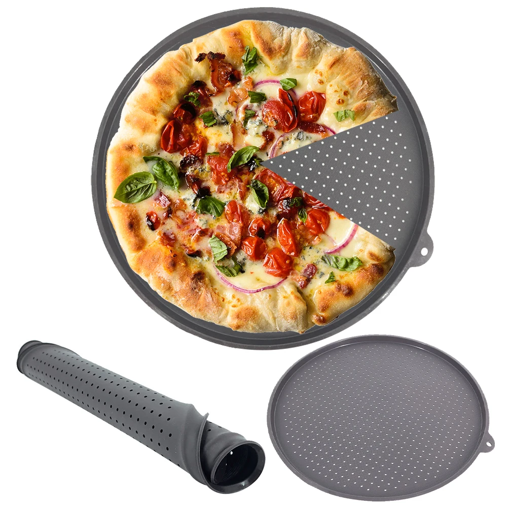 Антипригарный Пицца Пан Блюдо Для Выпечки Пиццы Еда Класс сетчатая вставка из