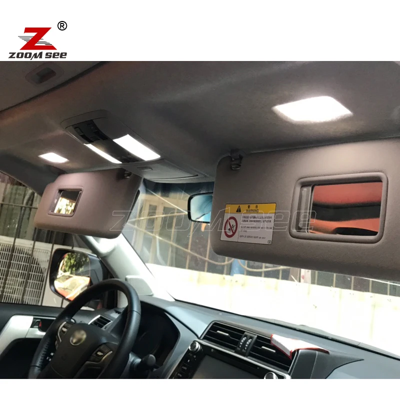 100% No Error Car LED Lamp Interior Reading Plate Light Kit For Toyota Land Cruiser 70 80 100 200 Prado 90 120 150 FJ Cruiser images - 6