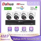 Оригинальная IP-камера Dahua, 4 МП, полный цвет,  4K, сетевой видеорегистратор, система видеонаблюдения, комплект Wizsense H.265 +