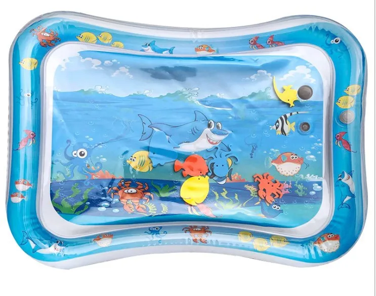 J 65x50cm Детский Надувной водный игровой коврик, детский летний пляжный водный коврик, веселые игрушки для занятий спортом для малышей, для сенсорной стимуляции моторики - Цвет: J 65x50cm