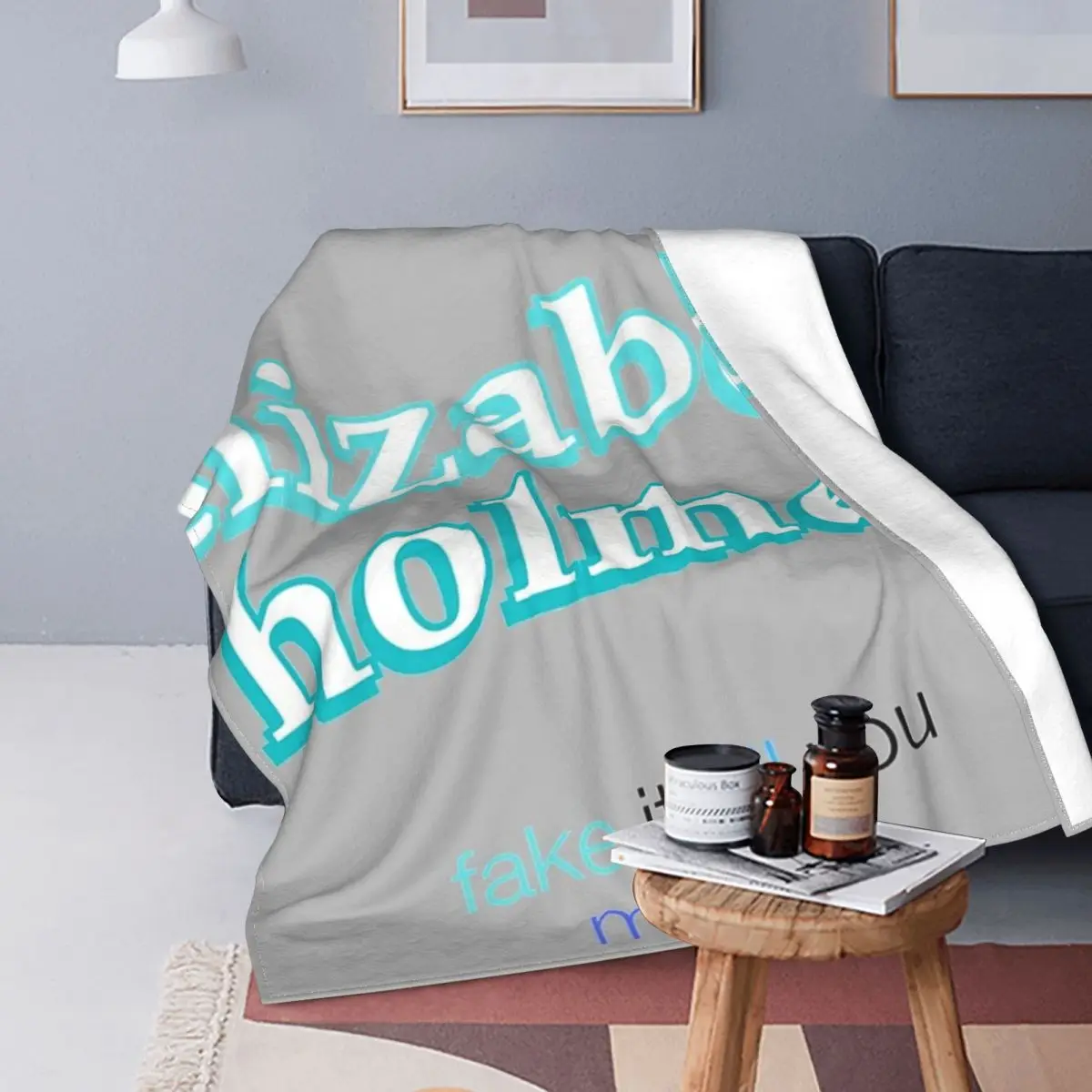 

Elizabeth Holmes-colcha de muselina a cuadros para cama, 1 manta para Picnic, 150