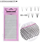 Накладные ресницы из искусственной норки, толщиной 0,07 дюйма, 8-15 мм, 16 рядов