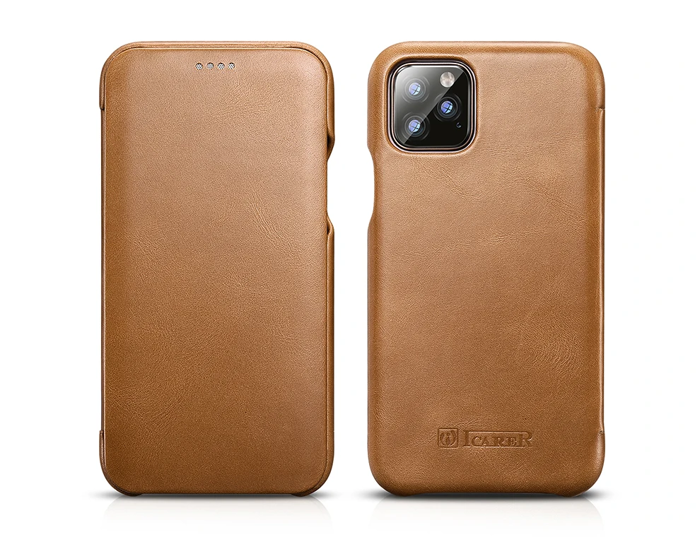 ICARER чехол из натуральной кожи для iPhone 11/Pro/Max роскошный флип-чехол для Apple iPhone 11 Pro Max чехол s