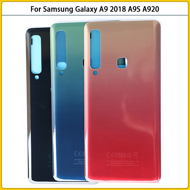 10 шт в упаковке новая A920 задний корпус чехол для Samsung Galaxy A9 2018 A9S A920F A9200 Крышка